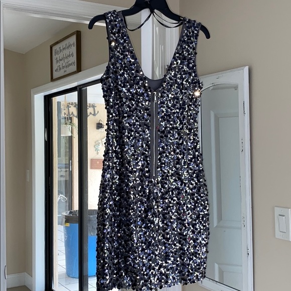 Guess Silver Sequins Dress - Picture 3 of 6